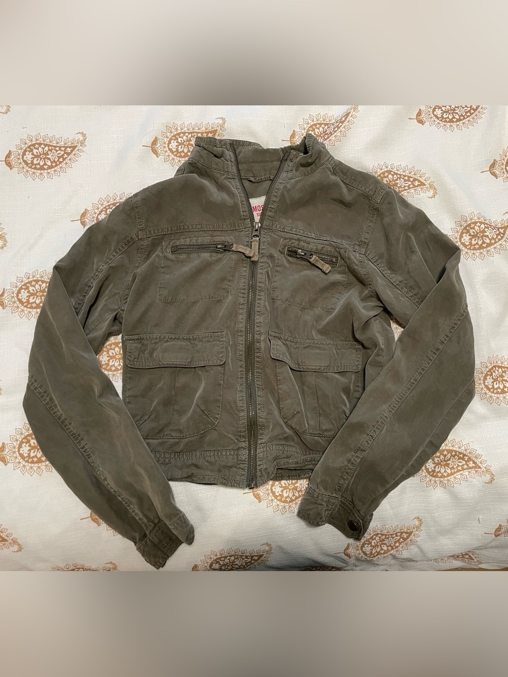 Mossimo Supply Co. Military-Style Olive Zip Jacket